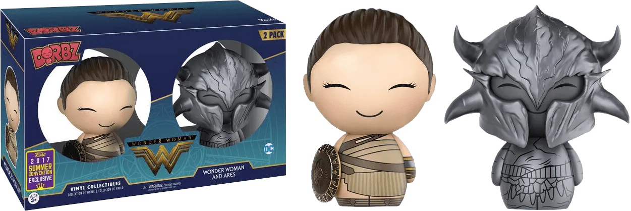 FUN13000 Wonder Woman (2017) - Wonder Woman & Ares SDCC 2017 US Exclusive Dorbz 2-Pack - Funko - Titan Pop Culture