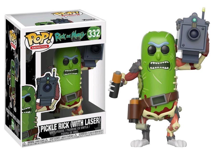 FUN27862 Rick and Morty - Pickle Rick with Laser Pop! Vinyl - Funko - Titan Pop Culture