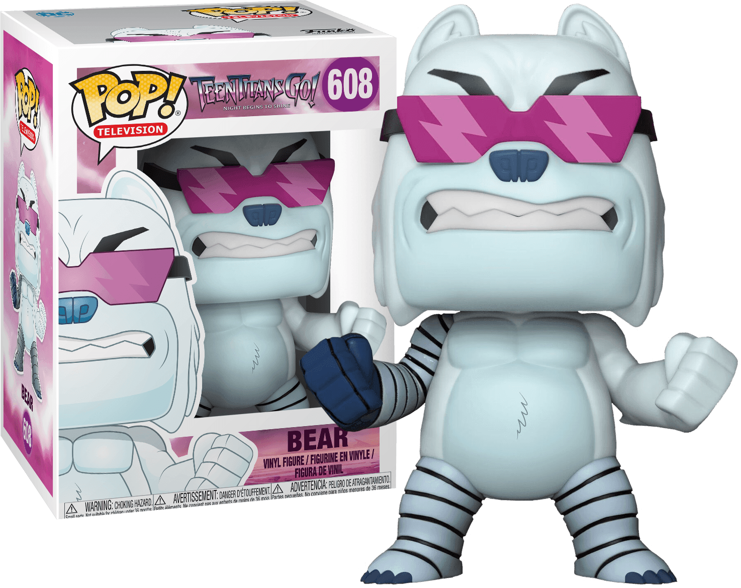 FUN28682 Teen Titans Go! - The Night Begins to Shine Bear Pop! Vinyl - Funko - Titan Pop Culture