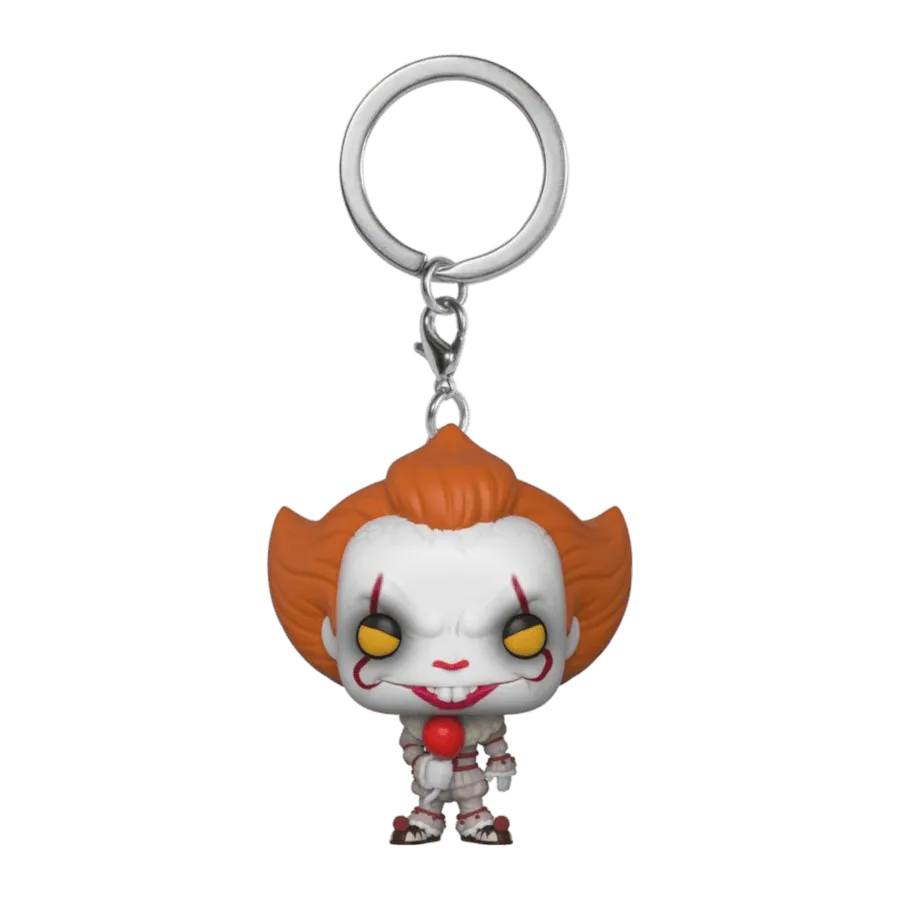 FUN31811 It (2017) - Pennywise with balloon Pocket Pop! Keychain - Funko TBA - Titan Pop Culture