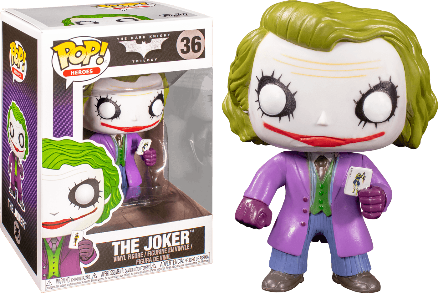 FUN3372 Batman: The Dark Knight - Joker Pop! Vinyl - Funko - Titan Pop Culture