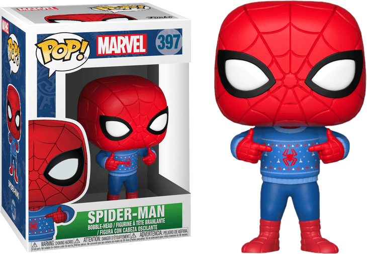 FUN33983 Marvel Comics - Spider-Man with Ugly Sweater Pop! Vinyl - Funko - Titan Pop Culture