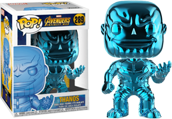 Avengers 3: Infinity War - Thanos Blue Chrome US Exclusive Pop! Vinyl Funko Titan Pop Culture