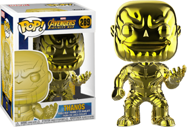 FUN36221 Avengers 3: Infinity War - Thanos Yellow Chrome US Exclusive Pop! Vinyl - Funko - Titan Pop Culture