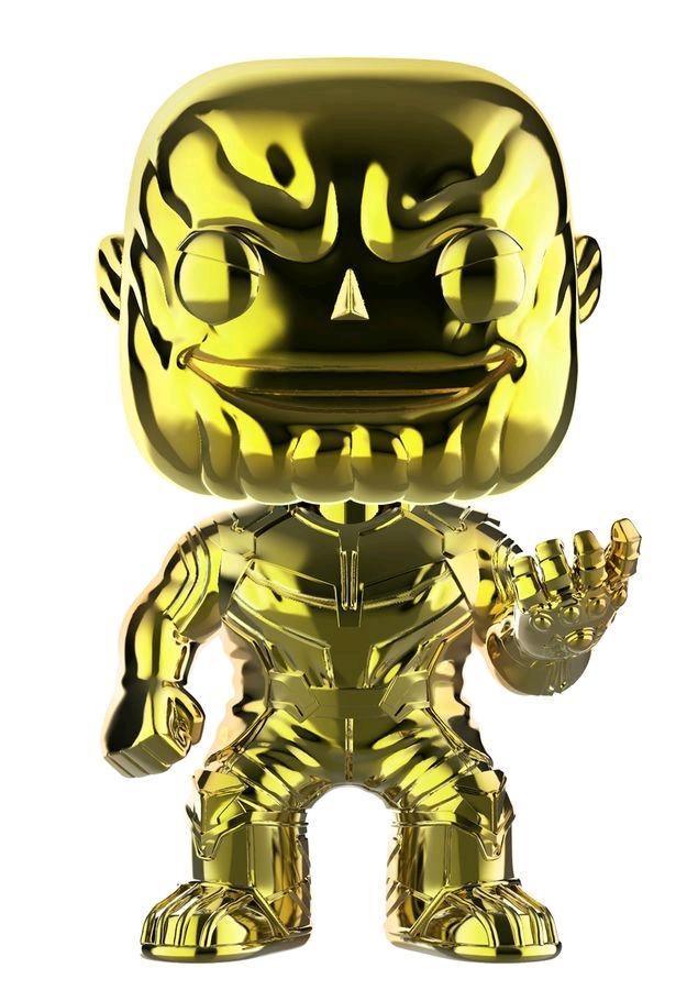 FUN36221 Avengers 3: Infinity War - Thanos Yellow Chrome US Exclusive Pop! Vinyl - Funko - Titan Pop Culture