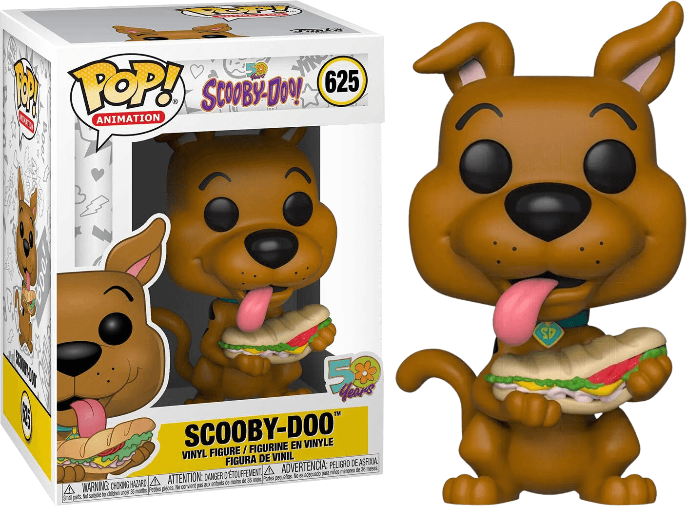 FUN39947 Scooby Doo - Scooby Doo with Sandwhich Pop! Vinyl - Funko - Titan Pop Culture