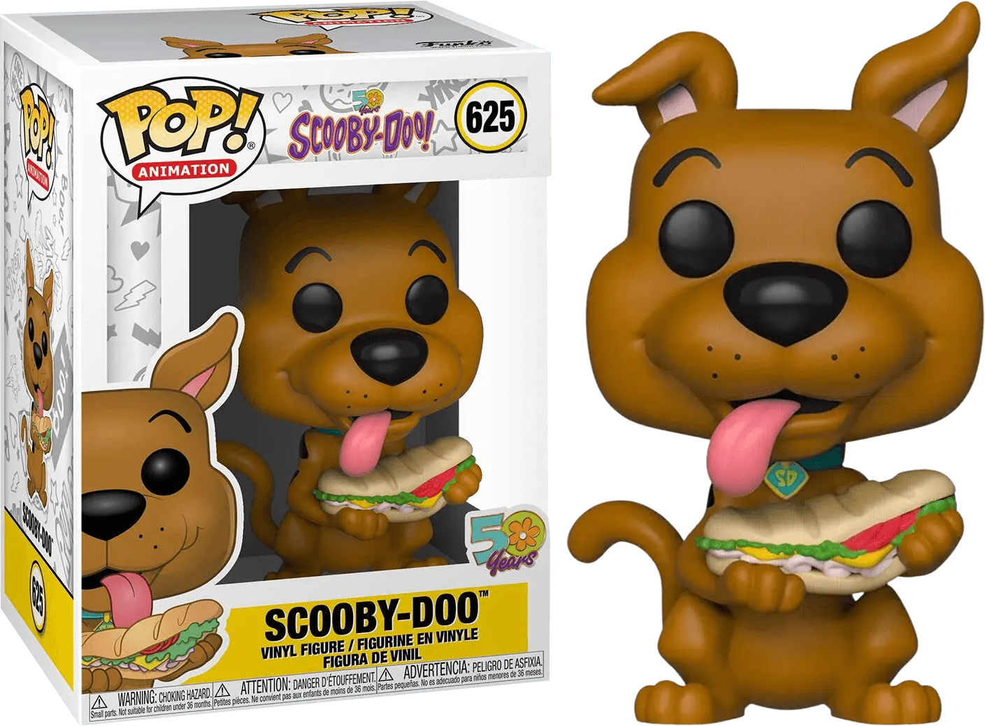 FUN39947 Scooby Doo - Scooby Doo with Sandwhich Pop! Vinyl - Funko - Titan Pop Culture