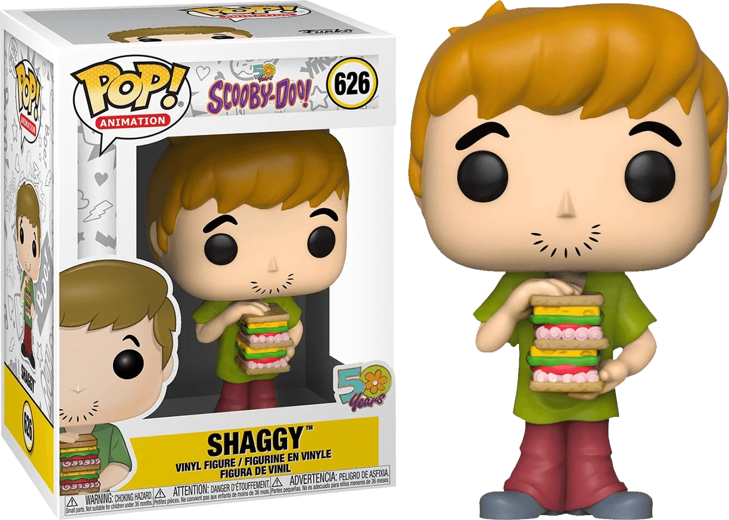 FUN39949 Scooby Doo - Shaggy with Sandwich Pop! Vinyl - Funko - Titan Pop Culture