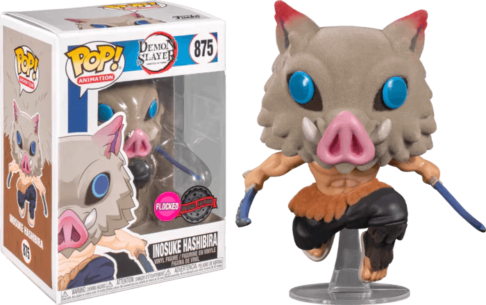 FUN40621CASE Demon Slayer - Inosuke US Exclusive Flocked Pop! Vinyl - Chase Case [RS] - Funko - Titan Pop Culture