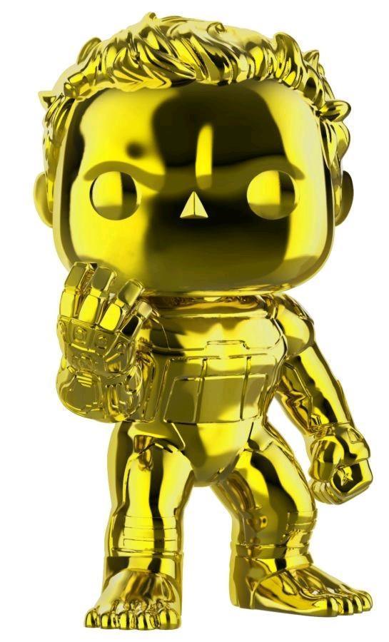 FUN41352 Avengers 4: Endgame - Hulk Yellow Chrome US Exclusive Pop! Vinyl - Funko - Titan Pop Culture