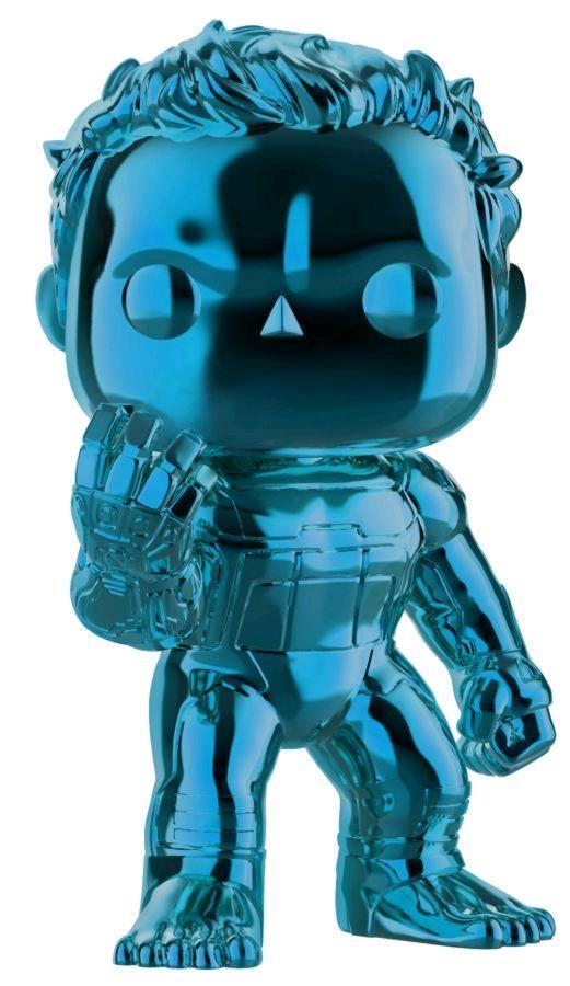 FUN41353 Avengers 4: Endgame - Hulk Blue Chrome US Exclusive Pop! Vinyl - Funko - Titan Pop Culture