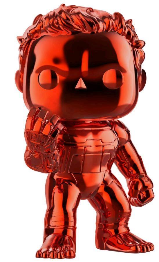 FUN41356 Avengers 4: Endgame - Hulk Red Chrome US Exclusive Pop! Vinyl - Funko - Titan Pop Culture