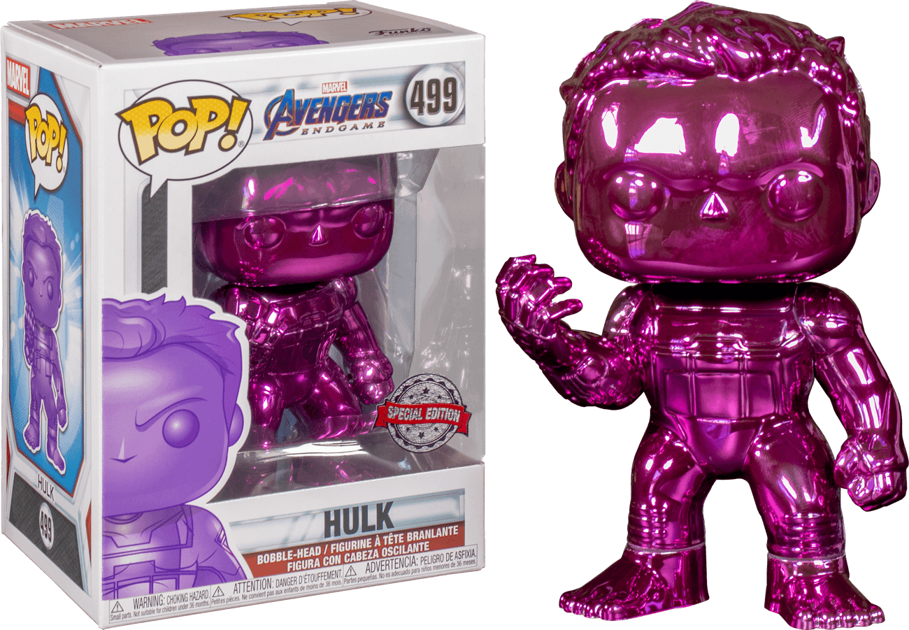 Avengers 4: Endgame - Hulk Purple Chrome US Exclusive Pop! Vinyl Funko Titan Pop Culture