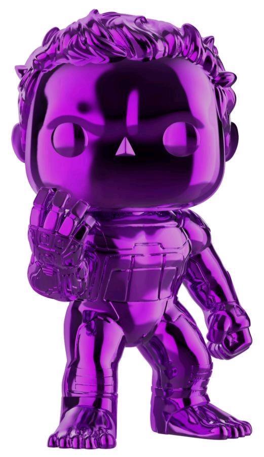 FUN41358 Avengers 4: Endgame - Hulk Purple Chrome US Exclusive Pop! Vinyl - Funko - Titan Pop Culture