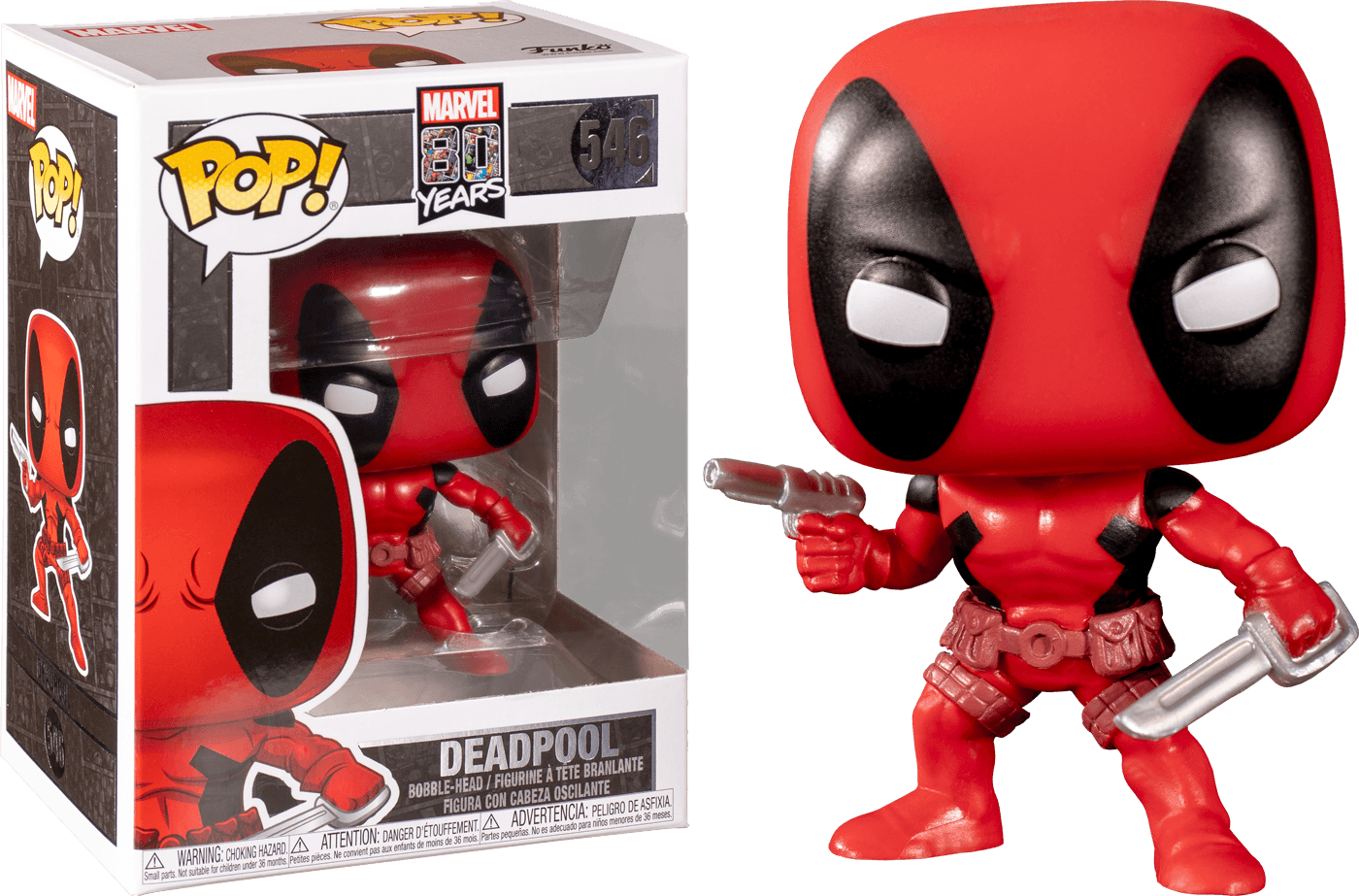 FUN44154 Marvel Comics 80th Anniversary - Deadpool First Appearance Pop! Vinyl - Funko TBA - Titan Pop Culture