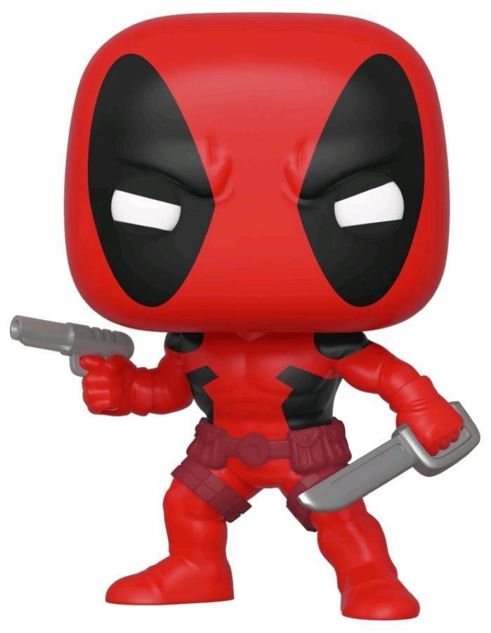 FUN44154 Marvel Comics 80th Anniversary - Deadpool First Appearance Pop! Vinyl - Funko TBA - Titan Pop Culture