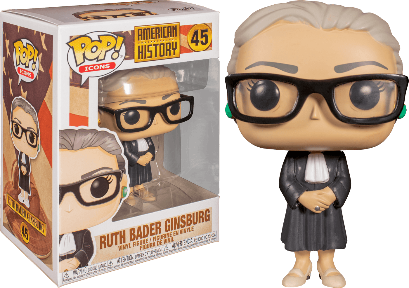 FUN44336 American History - Ruth Bader Ginsburg Pop! Vinyl - Funko - Titan Pop Culture