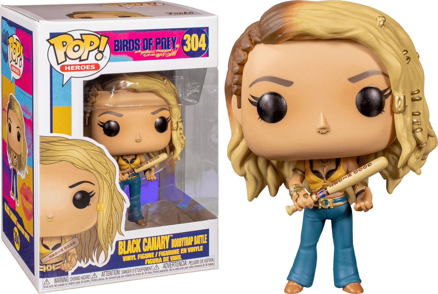 FUN44372 Birds of Prey - Black Canary Boobytrap Battle Pop! Vinyl - Funko - Titan Pop Culture