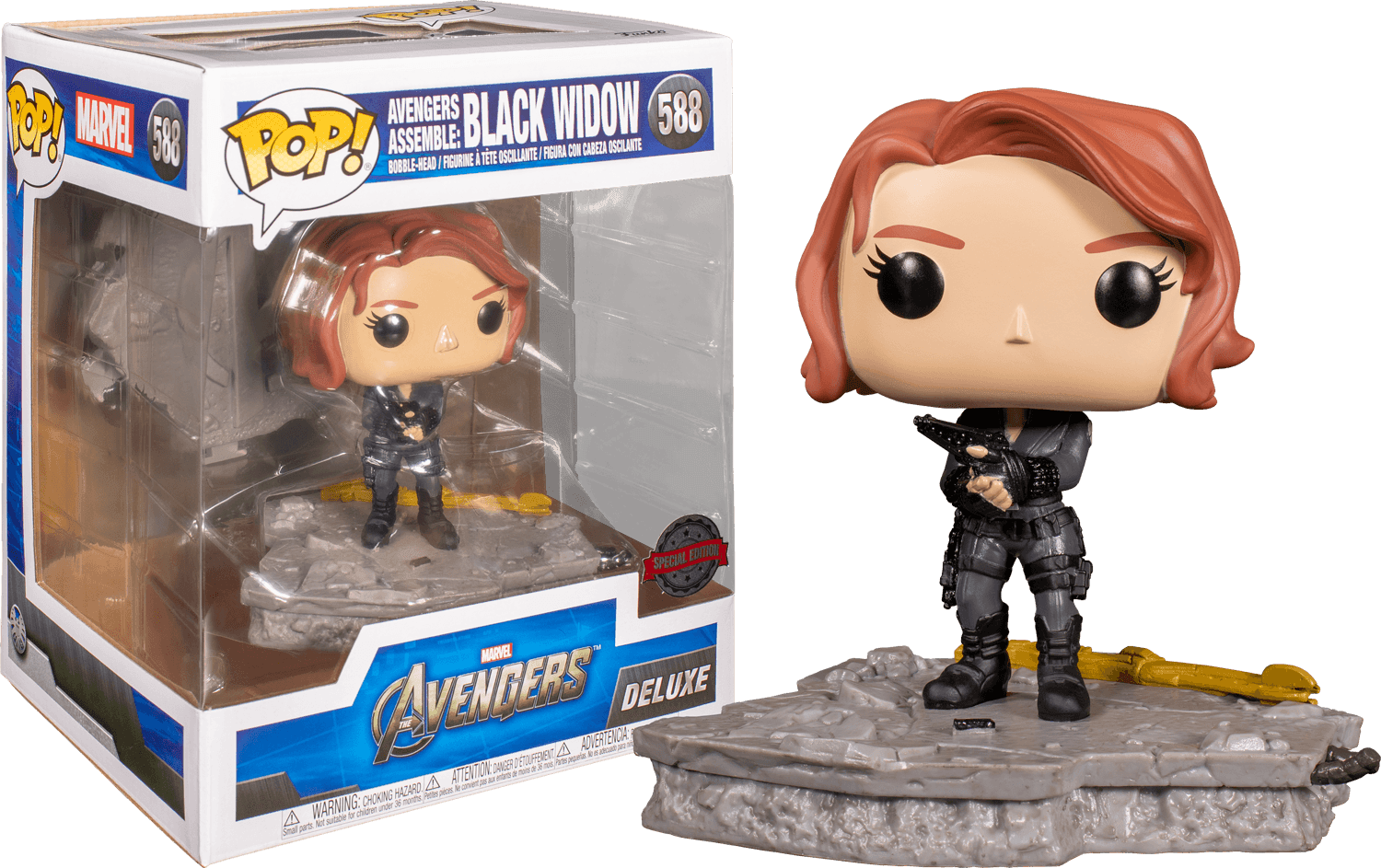 FUN45075 Avengers - Black Widow (Assemble) US Exclusive Pop! Deluxe [RS] - Funko - Titan Pop Culture