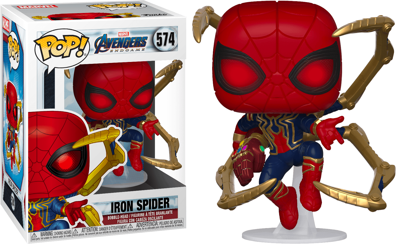 FUN45138 Avengers 4: Endgame - Iron Spider with Nano Gauntlet Pop! Vinyl - Funko - Titan Pop Culture