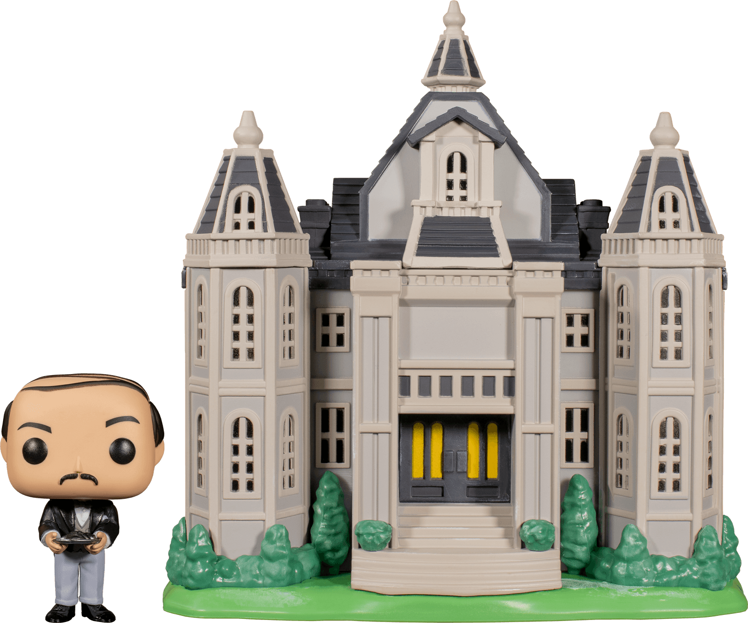 FUN45524 Batman 80th Anniversary - Alfred Pennyworth with Wayne Manor Pop! Town - Funko - Titan Pop Culture