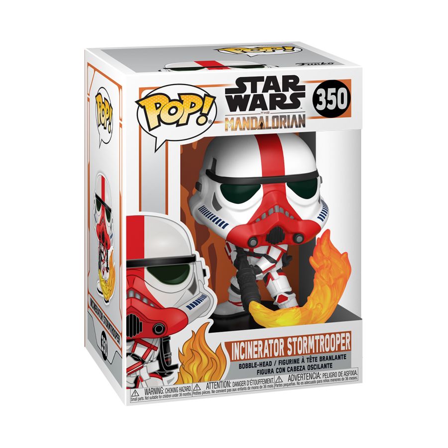 FUN45542 Star Wars: The Mandalorian - Incinerator Stormtrooper Pop! Vinyl - Funko - Titan Pop Culture