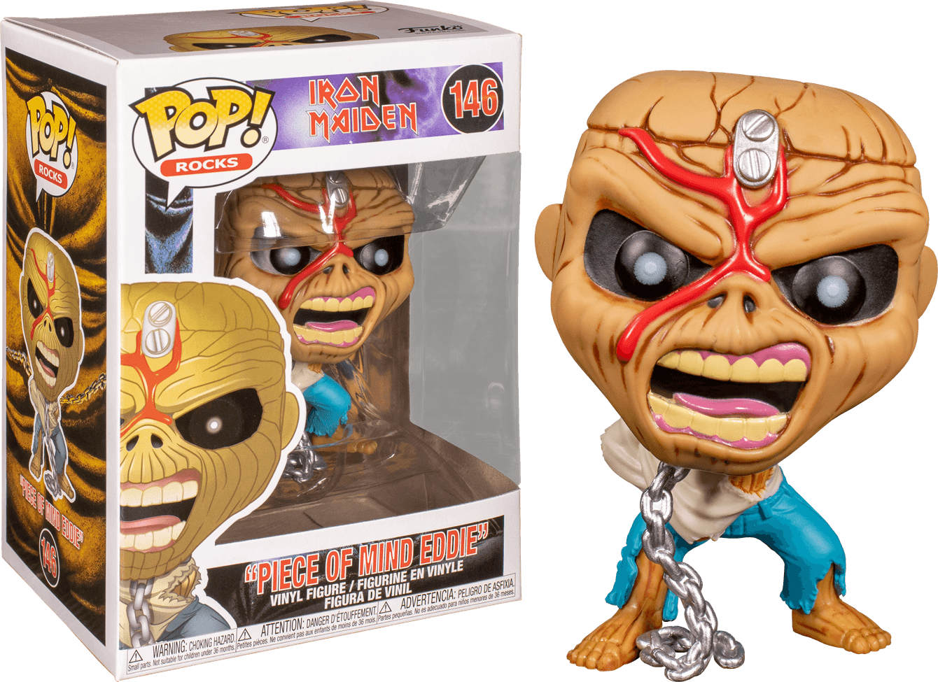 FUN45983 Iron Maiden - Piece of Mind Skeleton Eddie Pop! Vinyl - Funko - Titan Pop Culture