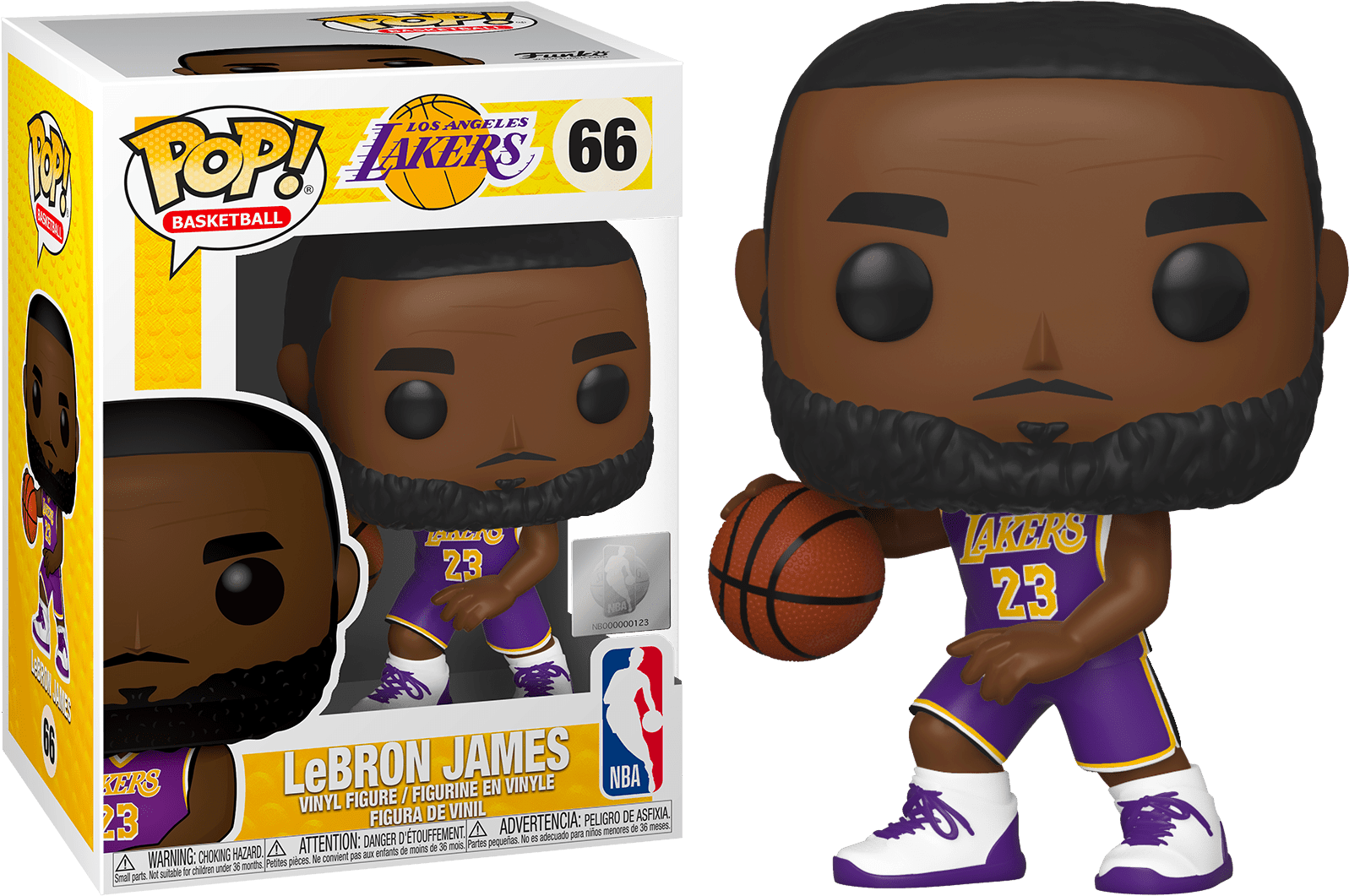 FUN46549 NBA: Lakers - Lebron James Pop! Vinyl - Funko TBA - Titan Pop Culture