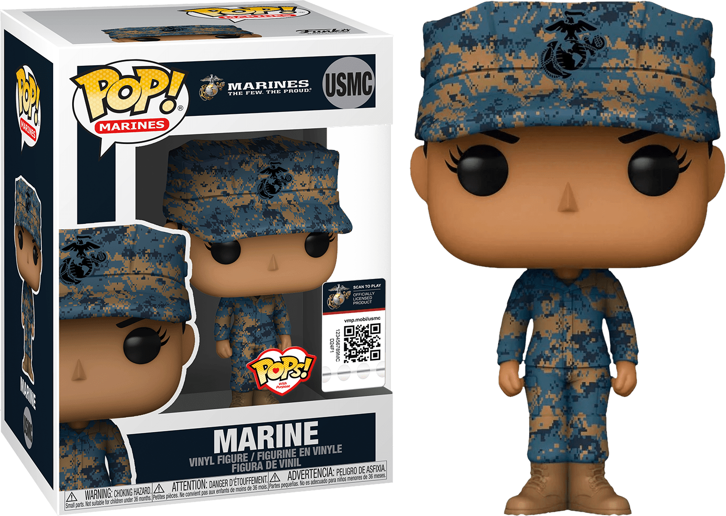 FUN46747 US Military: Marines - Female Hispanic Pop! Vinyl - Funko - Titan Pop Culture