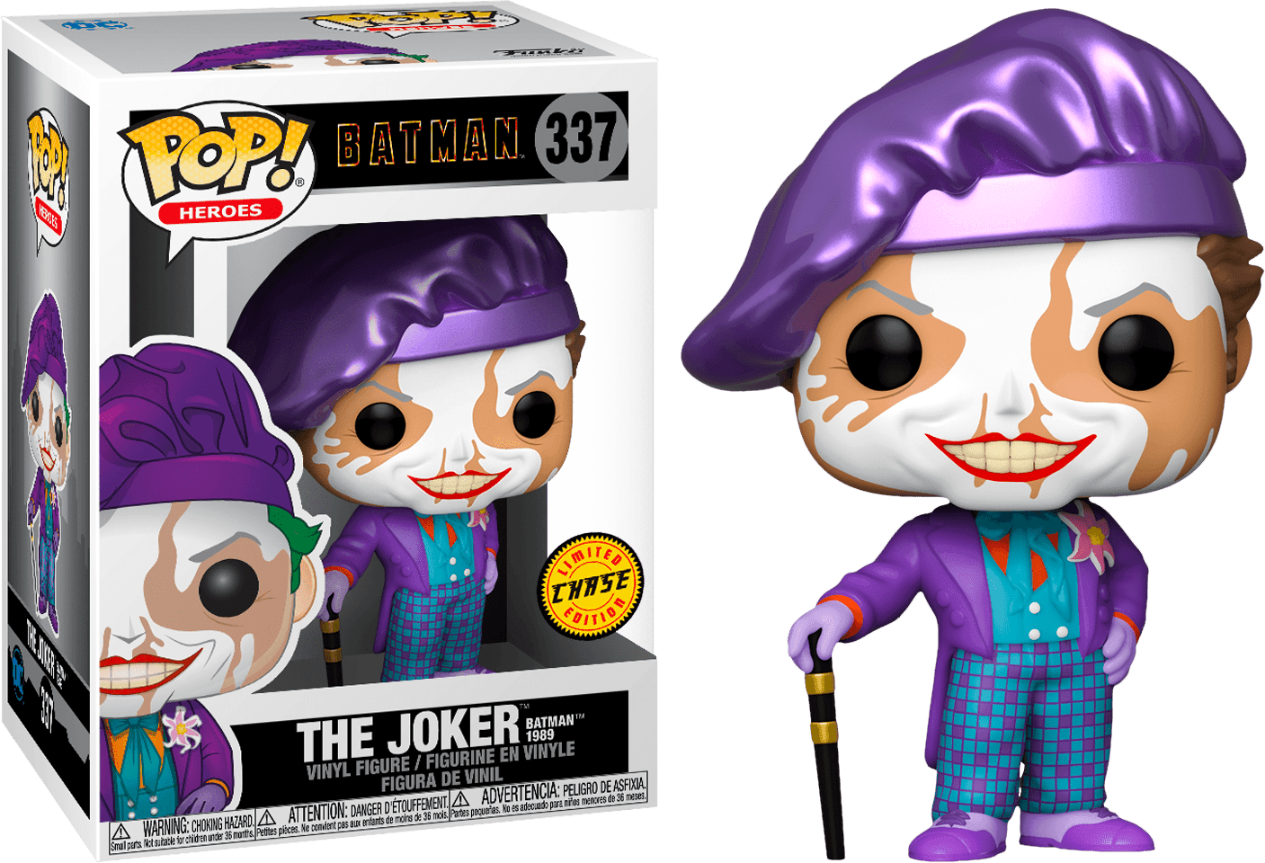 FUN47709CBUNDLE Batman 1989 - Joker with Hat Pop! Vinyl - Chase Case - Funko - Titan Pop Culture