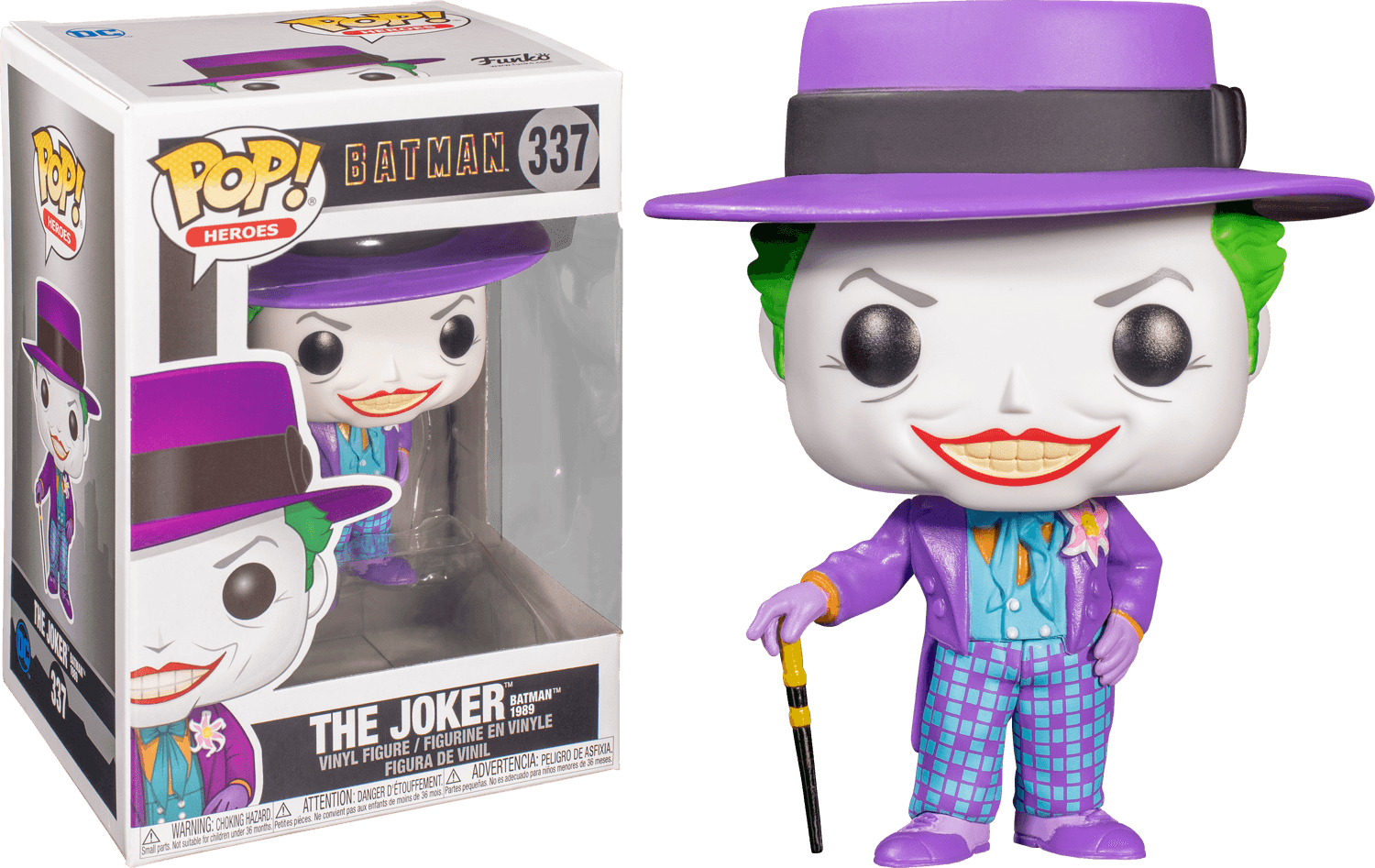 FUN47709CBUNDLE Batman 1989 - Joker with Hat Pop! Vinyl - Chase Case - Funko - Titan Pop Culture