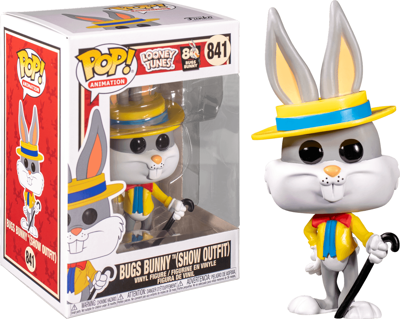 FUN49162 Looney Tunes - Bugs Bunny in Show Outfit 80th Anniversary Pop! Vinyl - Funko - Titan Pop Culture