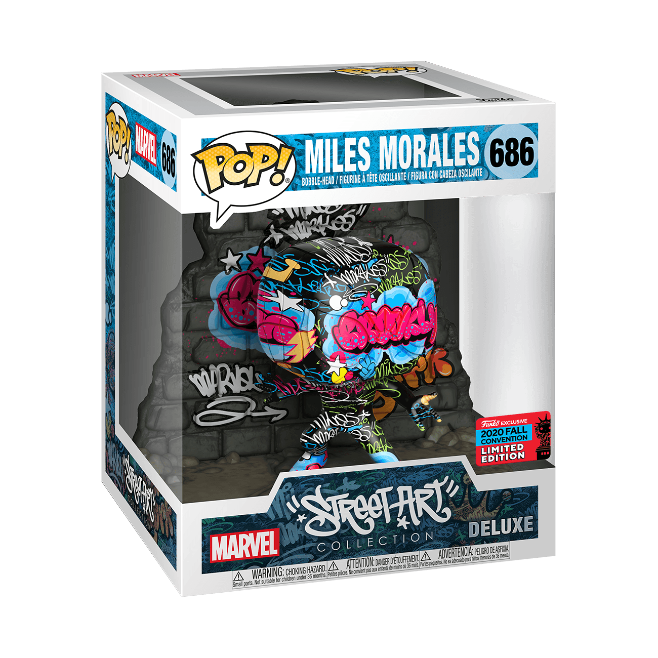 FUN49543 Marvel Street Art Collection - Miles Morales NYCC 2020 US Exclusive Pop! Deluxe - Funko - Titan Pop Culture