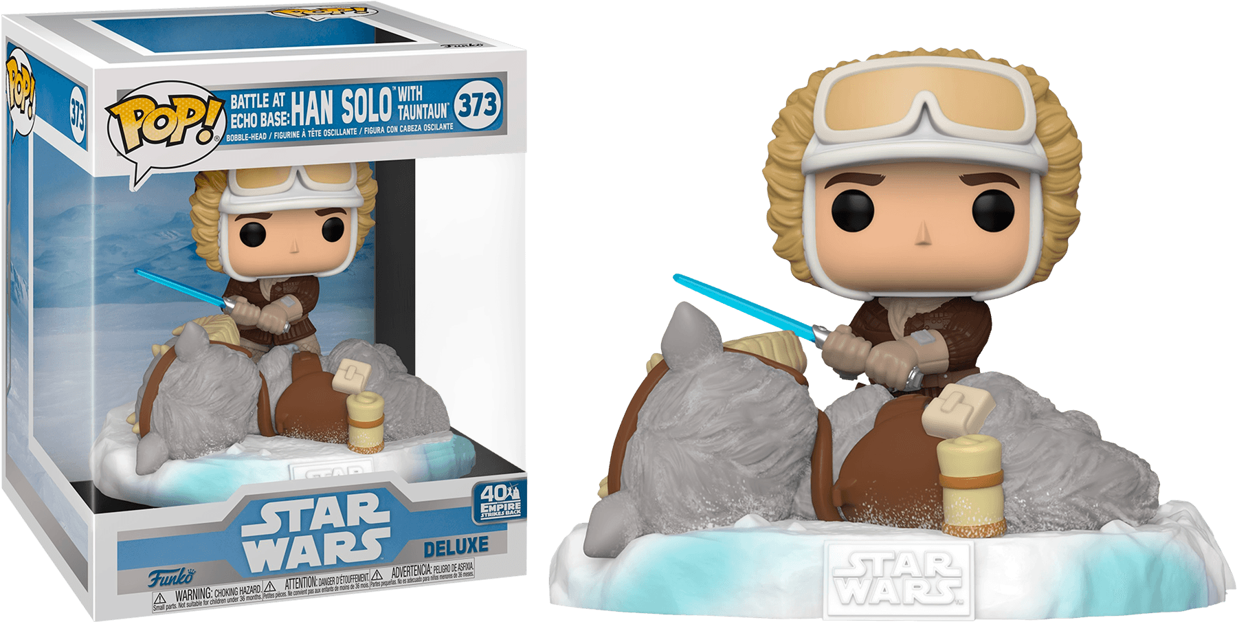 FUN49756 Star Wars - Han & Taun Taun US Exclusive Pop! Deluxe Diorama [RS] - Funko - Titan Pop Culture