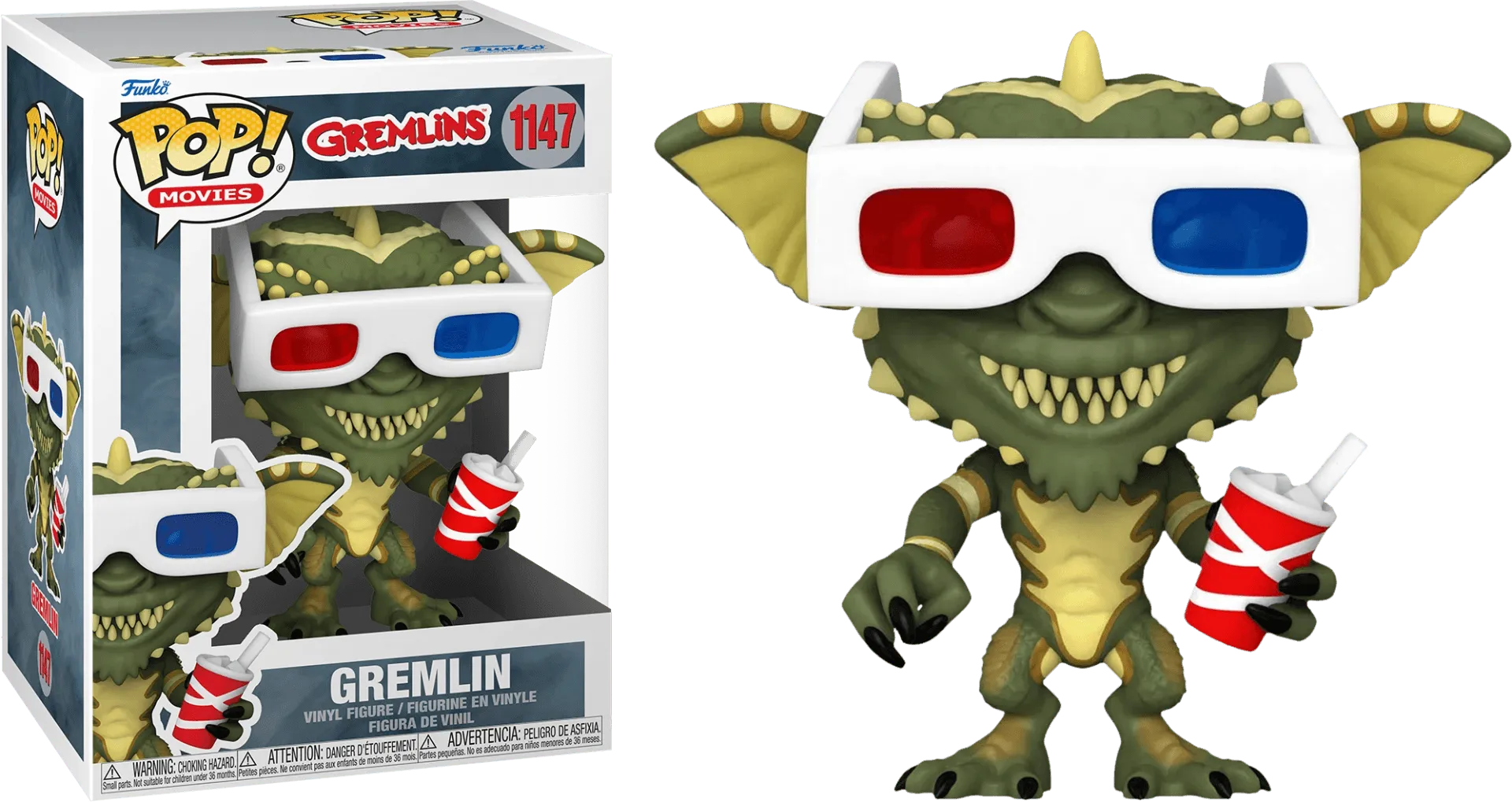 FUN49831 Gremlins - Gremlin with 3D Glasses Pop! Vinyl - Funko - Titan Pop Culture