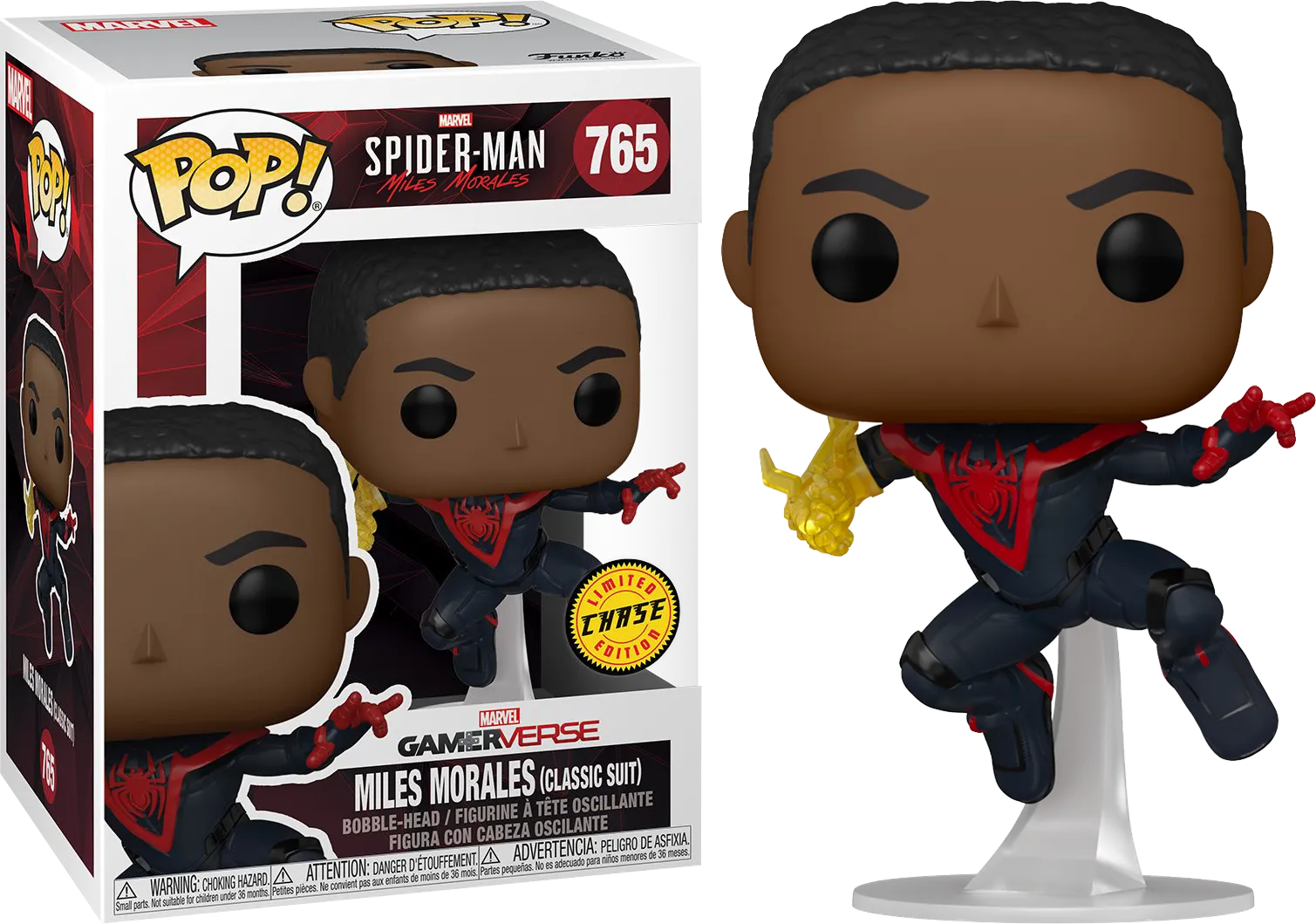 FUN50150 Marvel's Spider-Man: Miles Morales - Spider-Man (with chase) Pop! Vinyl - Funko - Titan Pop Culture