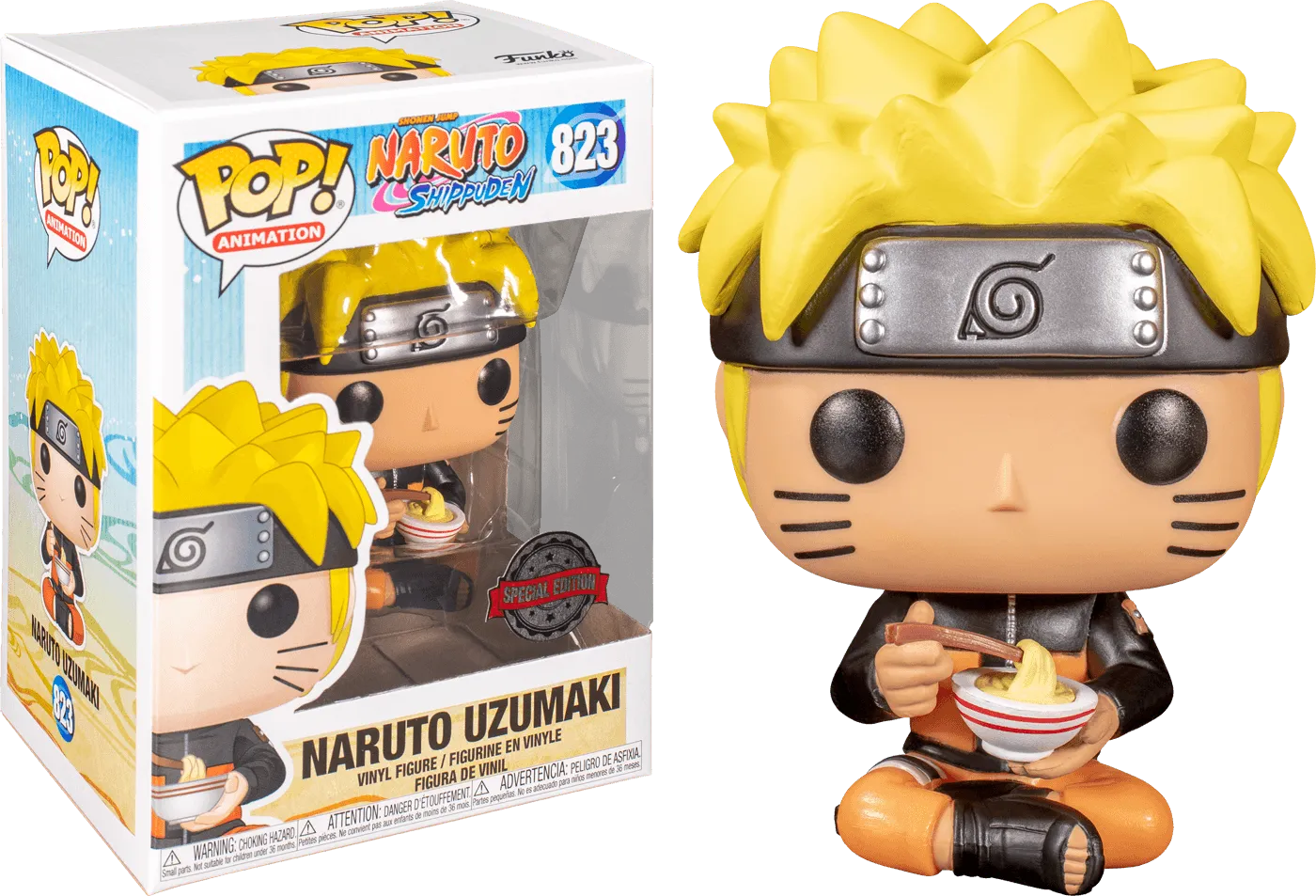 FUN50344 Naruto: Shippuden - Naruto with Noodles US Exclusive Pop! Vinyl [RS] - Funko - Titan Pop Culture