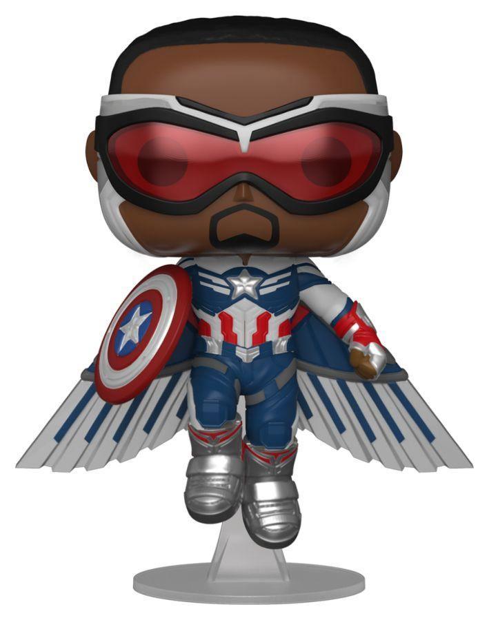 FUN51649 The Falcon and the Winter Soldier - Captain America Flying US Exclusive Pop! Vinyl [RS] - Funko - Titan Pop Culture