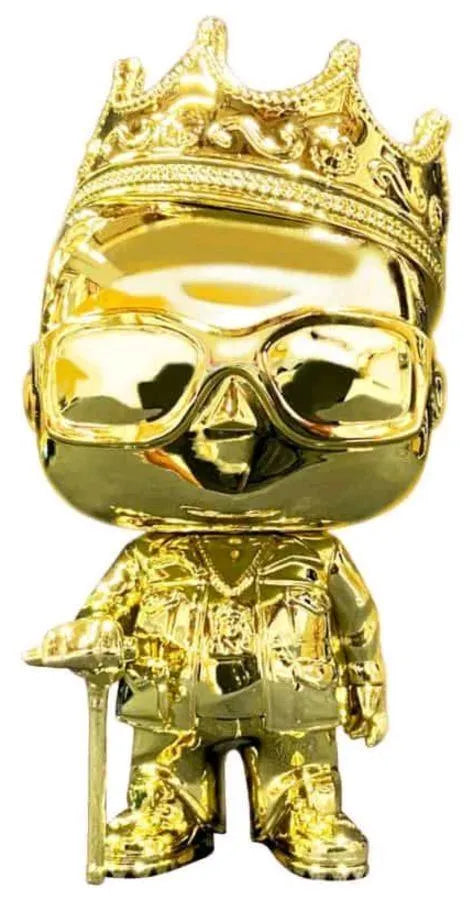 FUN51797 Notorious B.I.G. - Biggie Gold Chrome US Exclusive Pop! Vinyl [RS] - Funko TBA - Titan Pop Culture