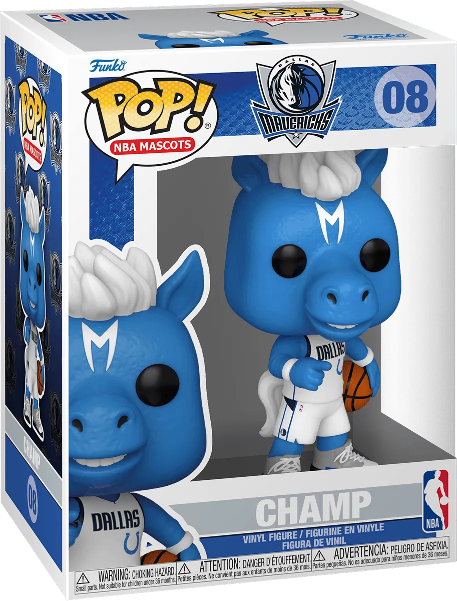 FUN52168 NBA: Mascots - Dallas Champ Pop! Vinyl - Funko - Titan Pop Culture