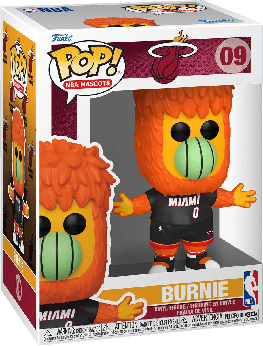 FUN52169 NBA: Mascots - Miami Burnie Pop! Vinyl - Funko - Titan Pop Culture