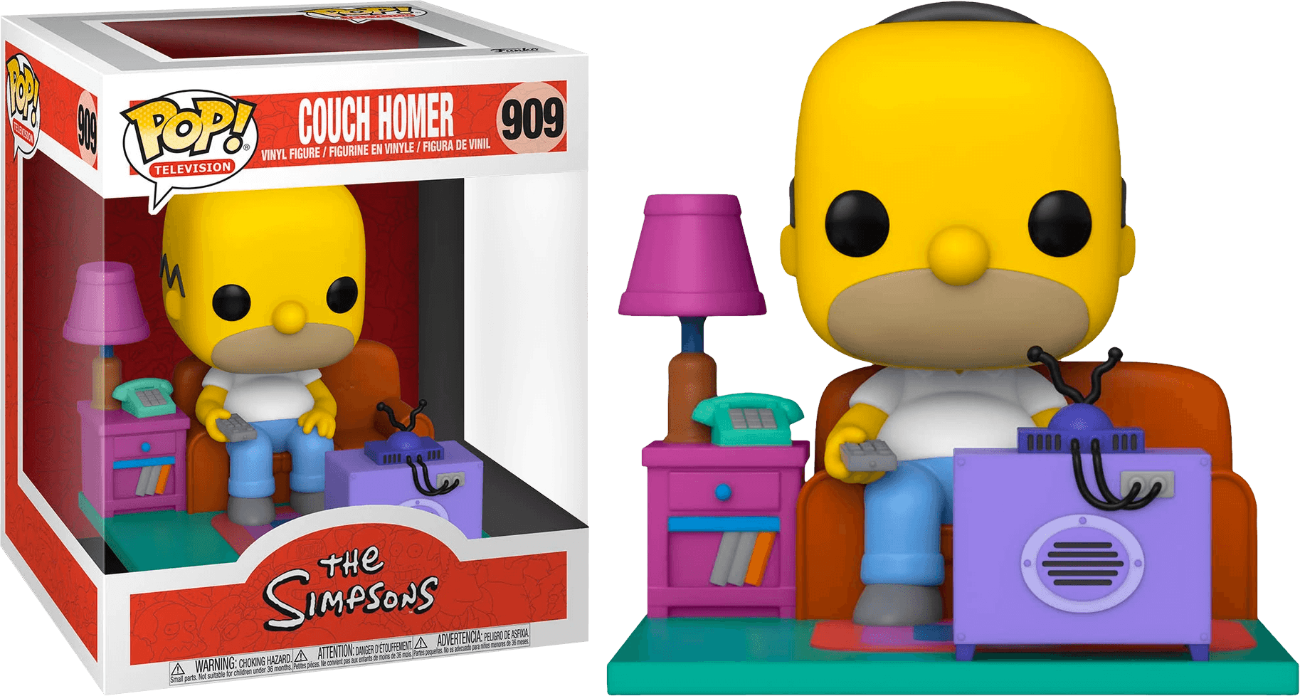 FUN52945 The Simpsons - Couch Homer Pop! Deluxe - Funko - Titan Pop Culture