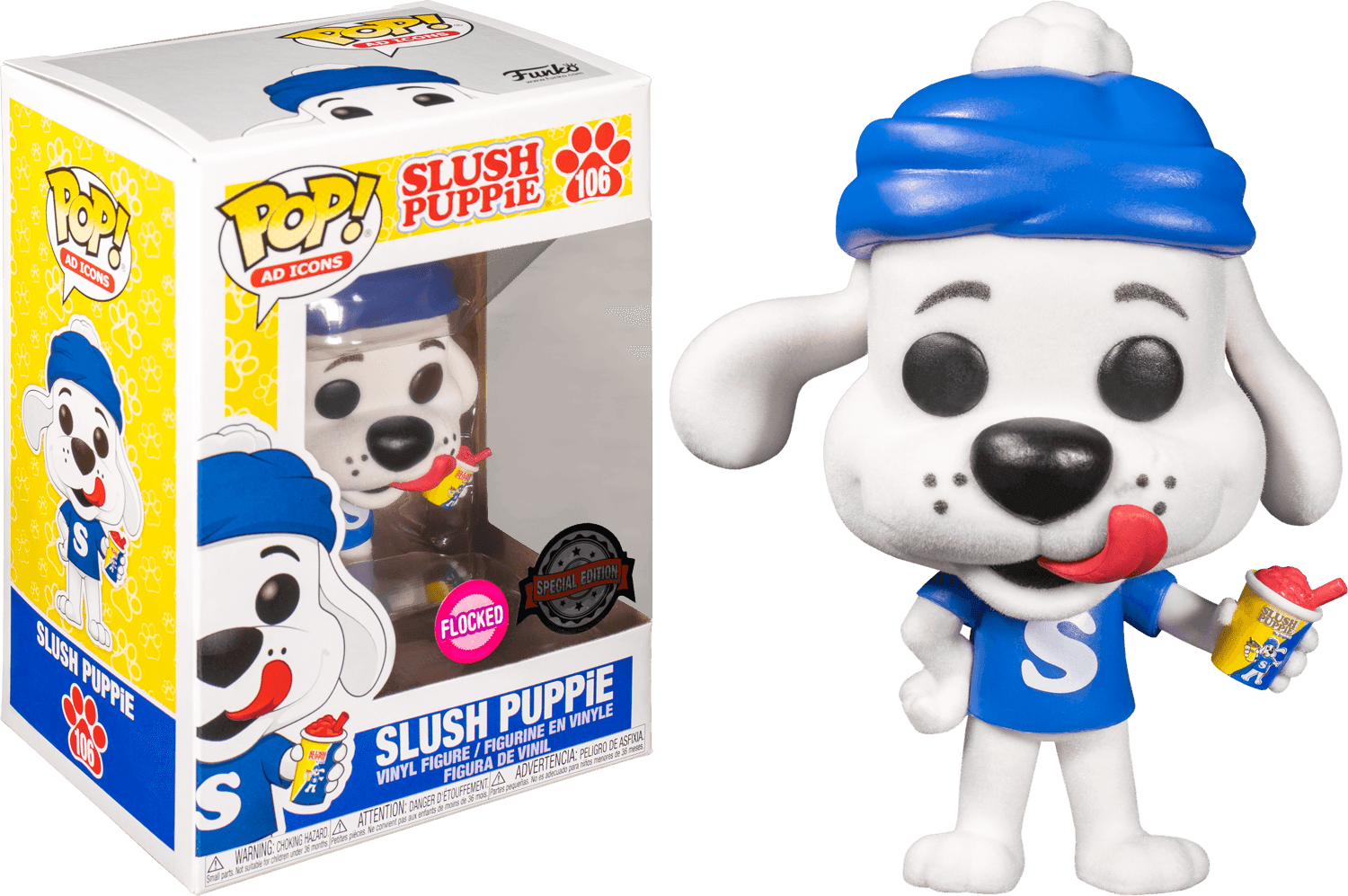 FUN53694 Ad Icons - Slush Puppy Flocked US Exclusive Pop! Vinyl [RS] - Funko - Titan Pop Culture