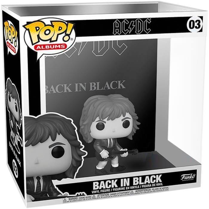FUN53785 AC/DC - Back in Black Black & White US Exclusive Pop! Album [RS] - Funko - Titan Pop Culture