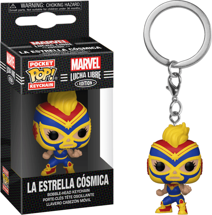 FUN53894 Marvel Lucha Libre - La Estrella Cosmica Pocket Pop! Keychain - Funko - Titan Pop Culture