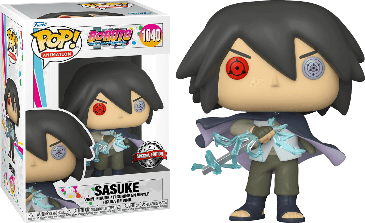 FUN54158 Boruto: Naruto Next Generations - Sasuke Sharingan US Exclusive Pop! Vinyl [RS] - Funko - Titan Pop Culture