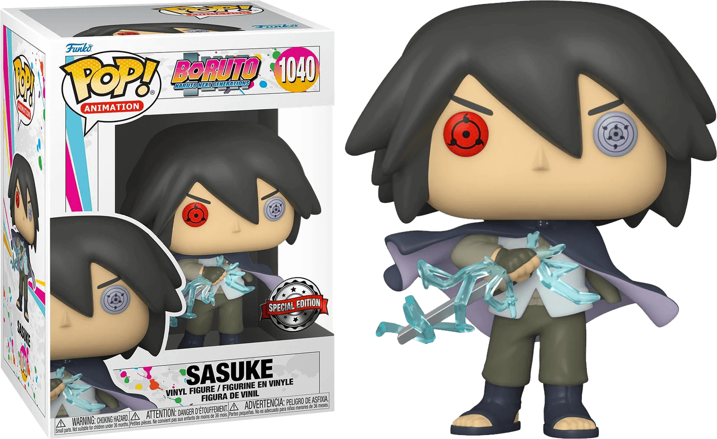 FUN54158CASE Boruto: Naruto Next Generations - Sasuke Sharingan US Exclusive Pop! Vinyl - Chase Case [RS] - Funko - Titan Pop Culture