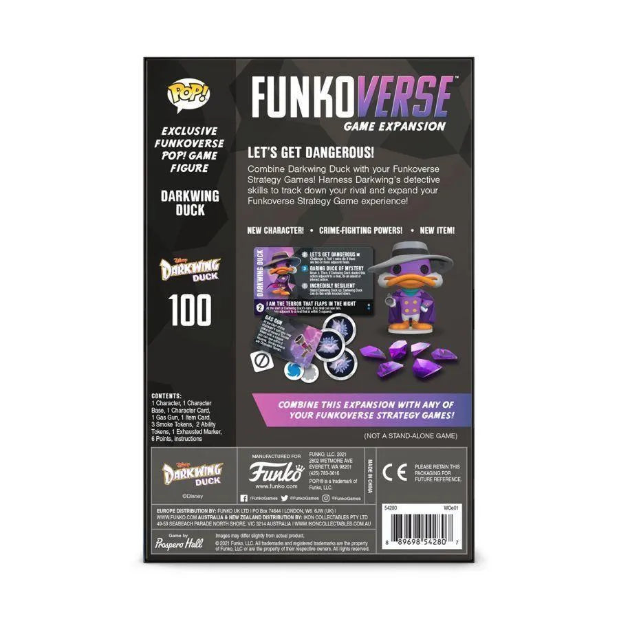 FUN54280 Funkoverse - Darkwing Duck 100 1-Pack Expansion ECCC 2021 US Exclusive [RS] - Funko - Titan Pop Culture