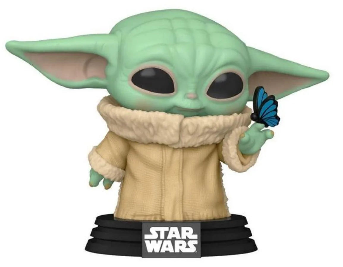 FUN54529 Star Wars: The Mandalorian - Grogu with Butterfly US Exclusive Pop! Vinyl [RS] - Funko - Titan Pop Culture