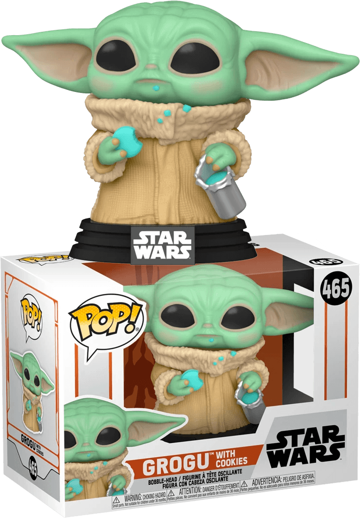 FUN54531 Star Wars: The Mandalorian - Grogu with Cookies Pop! Vinyl - Funko - Titan Pop Culture